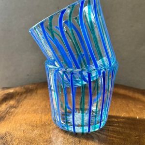 Set of 2 Anthropologie Barissa Old Fashioned Glasses